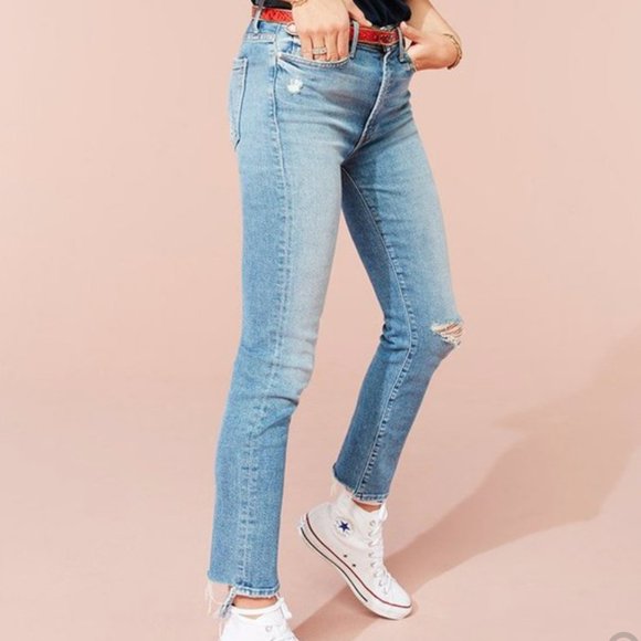 NEVER WORN Mother Denim High Wasted Rascal Ankle in Love Gun Size 24 - Picture 7 of 15